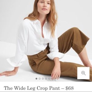 Everlane Wide Leg Crop Pant- Ochre